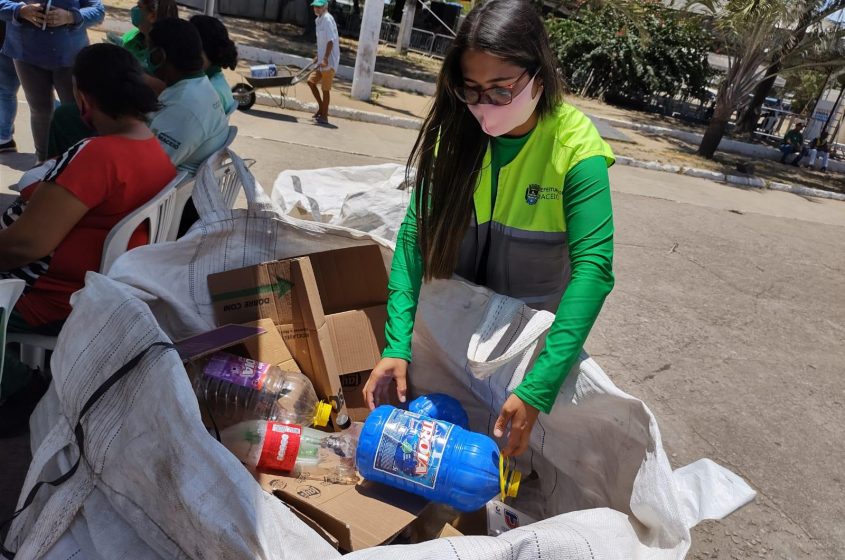 População pode ajudar descartando de forma correta seu reciclável. Foto: Ascom Sudes