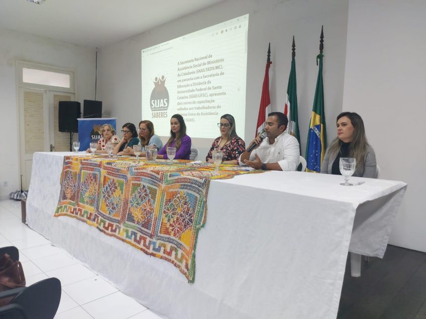 Secretário adjunto de Assistência Social de Maceió, Moacir Teófilo, pontuou integração entre as esferas de governo. Foto: Luiz Felipe Pimentel (estagiário)/Ascom Semas