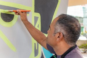 Artista Levy Paz. Foto: Célio Júnior/Secom Maceió