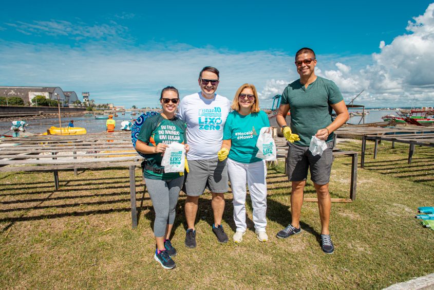 Atividade contou com participação de mais de 100 voluntários. Foto: Célio Junior/Secom Maceió