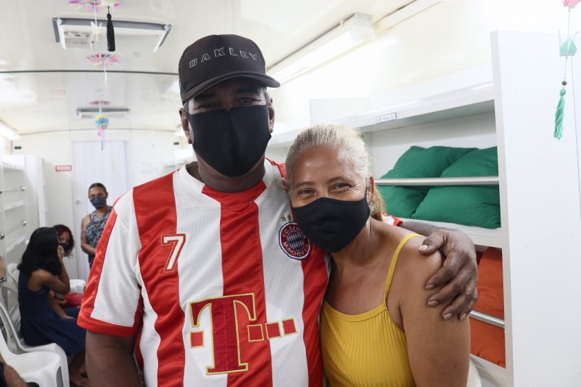 Casal Nildete Matos e Sérgio da Silva estão juntos há 28 anos. Foto: Jamerson Soares (estagiário)/Ascom Semed