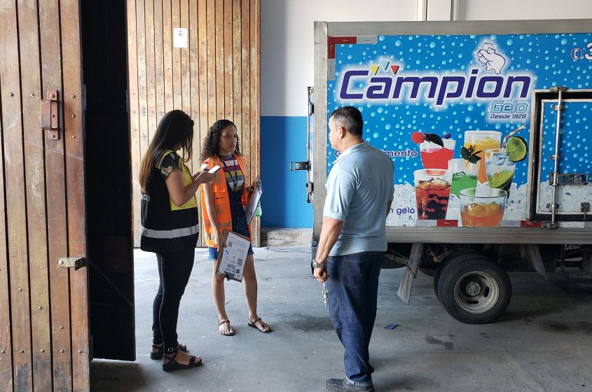 Somente moradores e comerciantes cadastrados terão entrada permitida na área de segurança do evento. Foto: Ascom SMTT.