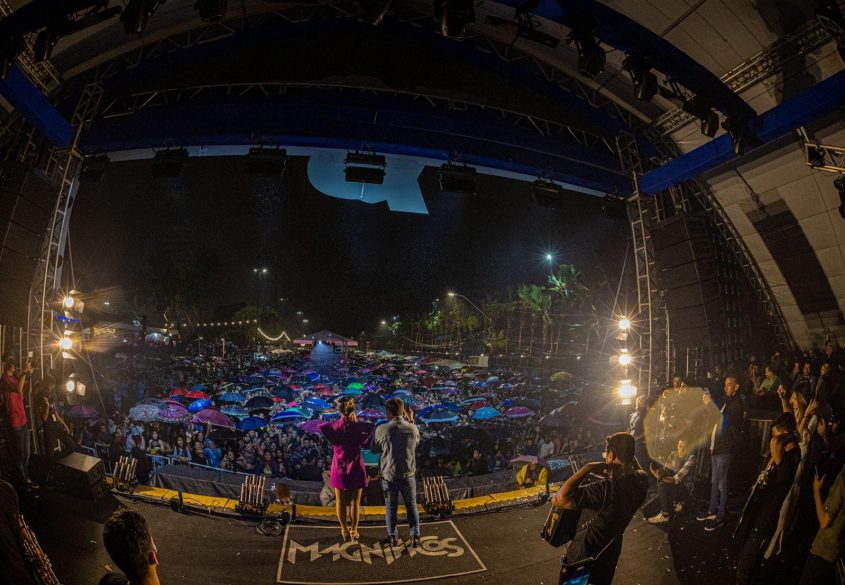 Banda Magníficos foi uma das atrações do Forró no Biu. Foto: Itawi Albuquerque / Secom Maceió