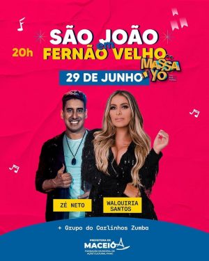 Programação do São João de Fernão Velho